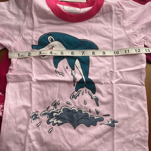 NWT 2 Girls 2 piece short set Size 4T Shirt with matching shorts - Picture 10 of 17